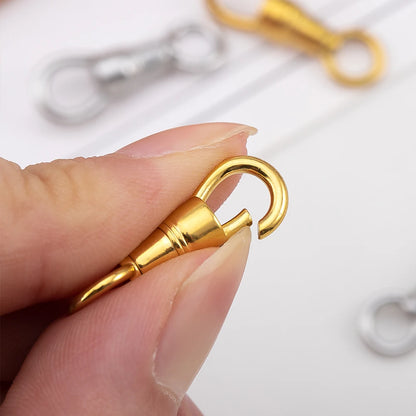 2pcs 1pcs Stainless Steel Bag Key Chain Hook Clasps Lobster Clasp Hooks Connectors for DIY Jewelry Making Supplies Accessories