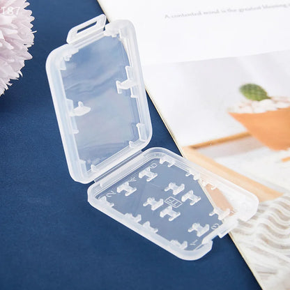 Waterproof Transparent Protector Holder Micro Box For SD SDHC TF MS Memory Card Storage Case Box Bag Plastic Boxes