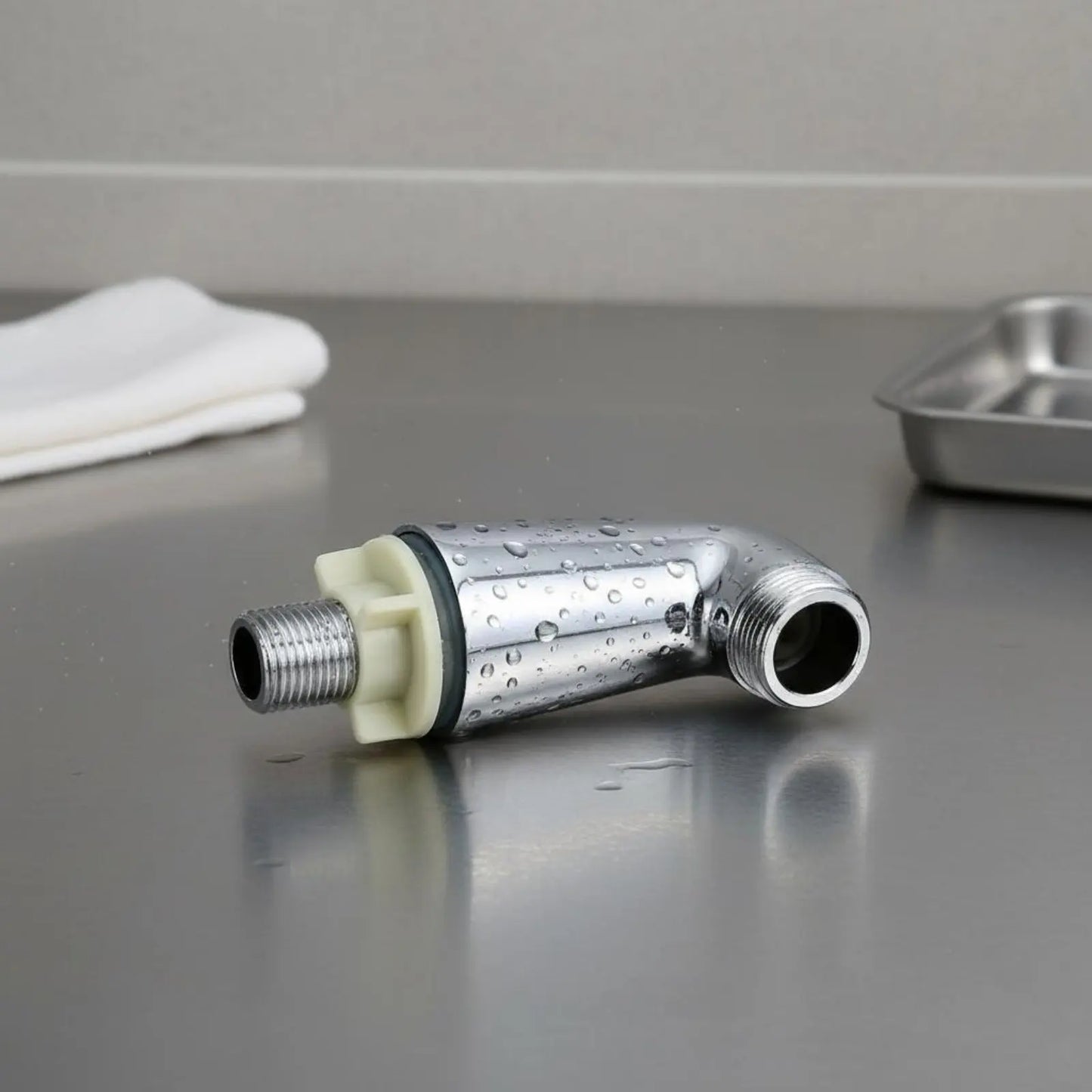 2 Pieces Bathtub Faucet Mounting Legs Silver-Toned Finish Plumbing Hardware for Bathroom