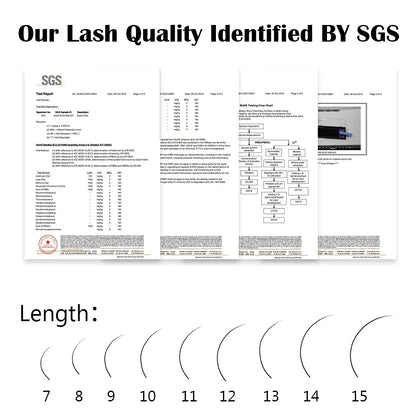 NAGARAKU 16Rows Classic Individual Eyelash Extension Lashes Matte Black Professional Soft Natural