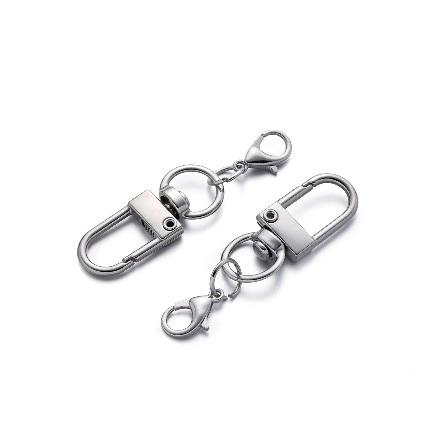 5/10Pcs Alloy Snap Lobster Clasp Hooks with Lobster Clasps Connectors Findings for DIY Key Chain Bags Pendants Supplies