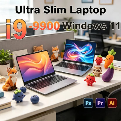 Pristine 2026 New 15.6 Laptop Intel Core I9-9900 32GB 2TB Gaming PC Quiescent Ultra Slim Modern Study Computer PC Windows 11 Pro