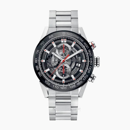 Customized Logo/Name VK63 Chronograph Quartz Watches Solid Heavy Duty Stainless Steel Bracelet High Precision Reliable Movement
