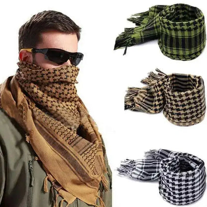 Arafat arab scarf shawl Handsome Keffiyeh Kafiya Lightweight Military Shemagh palestine Man Stripe Scarf With Tassels Soft Warm