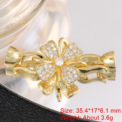 Juya Creative Copper Fasteners Connector Decoration Locks Clasps Accessories For DIY Needlework Beads Gems Pearls Jewlery Making