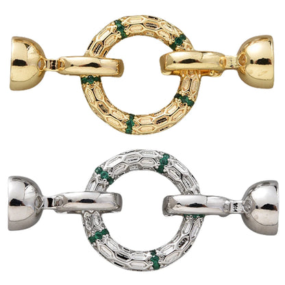 Juya DIY Women Beadwork Beads Pearls Jewlery Making Findings 18K Gold Plated Connector Fastener Lock Clasps Accessories Supplies