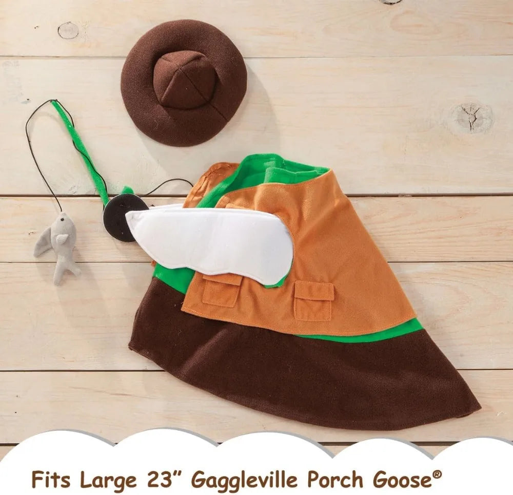 Fishing Goose Outfit for 23" H Statue, Large Size