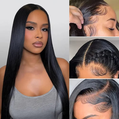 18-46 Inch Straight Human Hair Wigs 13x4 13x6 HD Lace Frontal Wigs For Women Glueless Bone Straight Lace Front Human Hair Wigs HD Lace Frontal Human Hair Wigs Straight 360 Lace Frontal Wig
