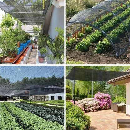 Black Shade Cloth Sunblock Mesh Cover Taped Edge With Grommets, Sun Net For Pergola, Plants Greenhouse, Gardens, Patio, Canopy