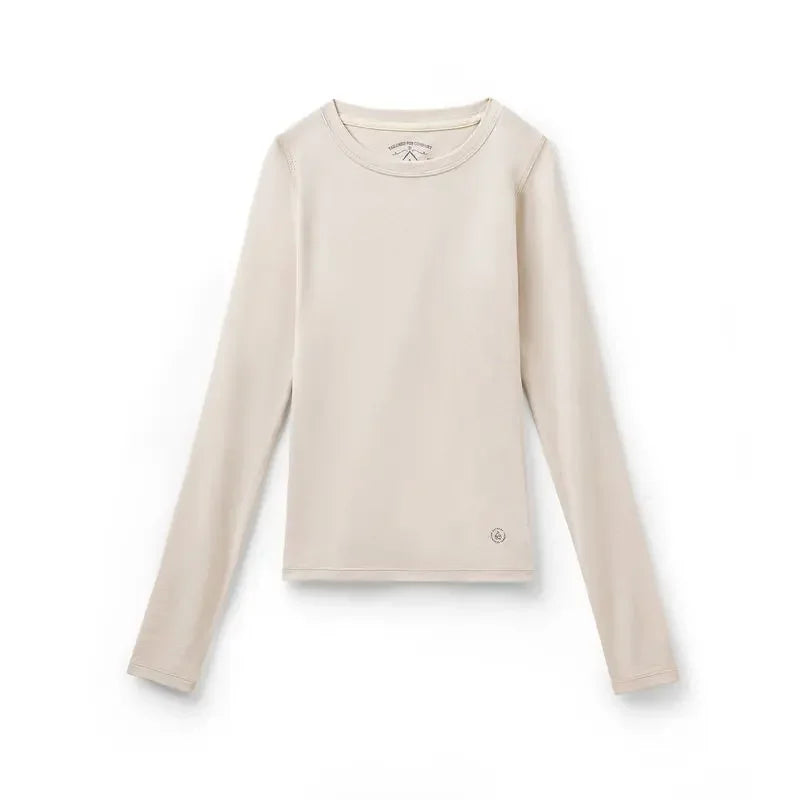 Maden Women’s Thermal Top Crew Knit Long Sleeve Underwear Shirt Slim Fit Inner Wear Warm T-shirt Autumn Spring Female Inner