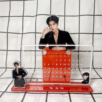 Zhang Linghe's 3D calendar ornament, peripheral support, Zhang Linghe's desktop display, room decoration, high-end birthday gift