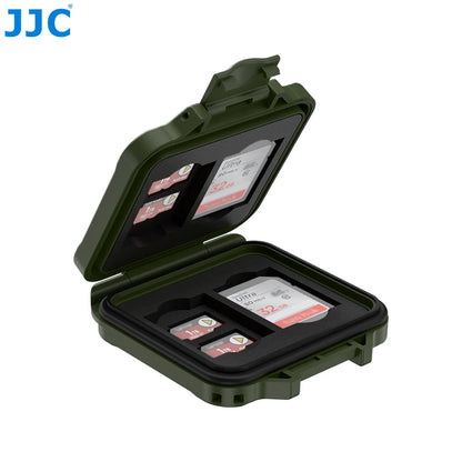 JJC Memory Card Case for 8 TF Card MicroSD Card 4 SD Card Memoria Card Storage Case Shell Organizer Ultra-Thin Waterproof