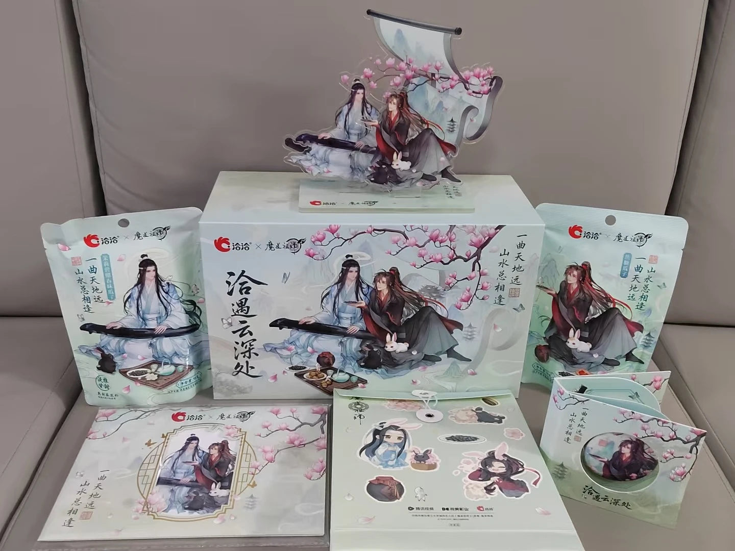 In Stock Official Grandmaster of Demonic Cultivation X Qiaqia 2026 Wei Wuxian Lan Wangji Acrylic Stand Badge Transparent Card