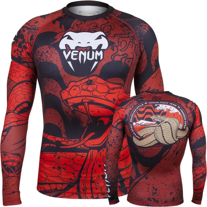 Men's Tight Long-Sleeve Sports Shirt with Dragon Print Breathable Stretch Fabric for MMA Fitness Training Daily Wear