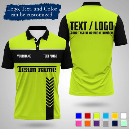Personalized Sports Polo Shirt Custom Name And Logo Printed Quick Drying Short Sleeve Jersey For Team Uniform Outdoor Activities