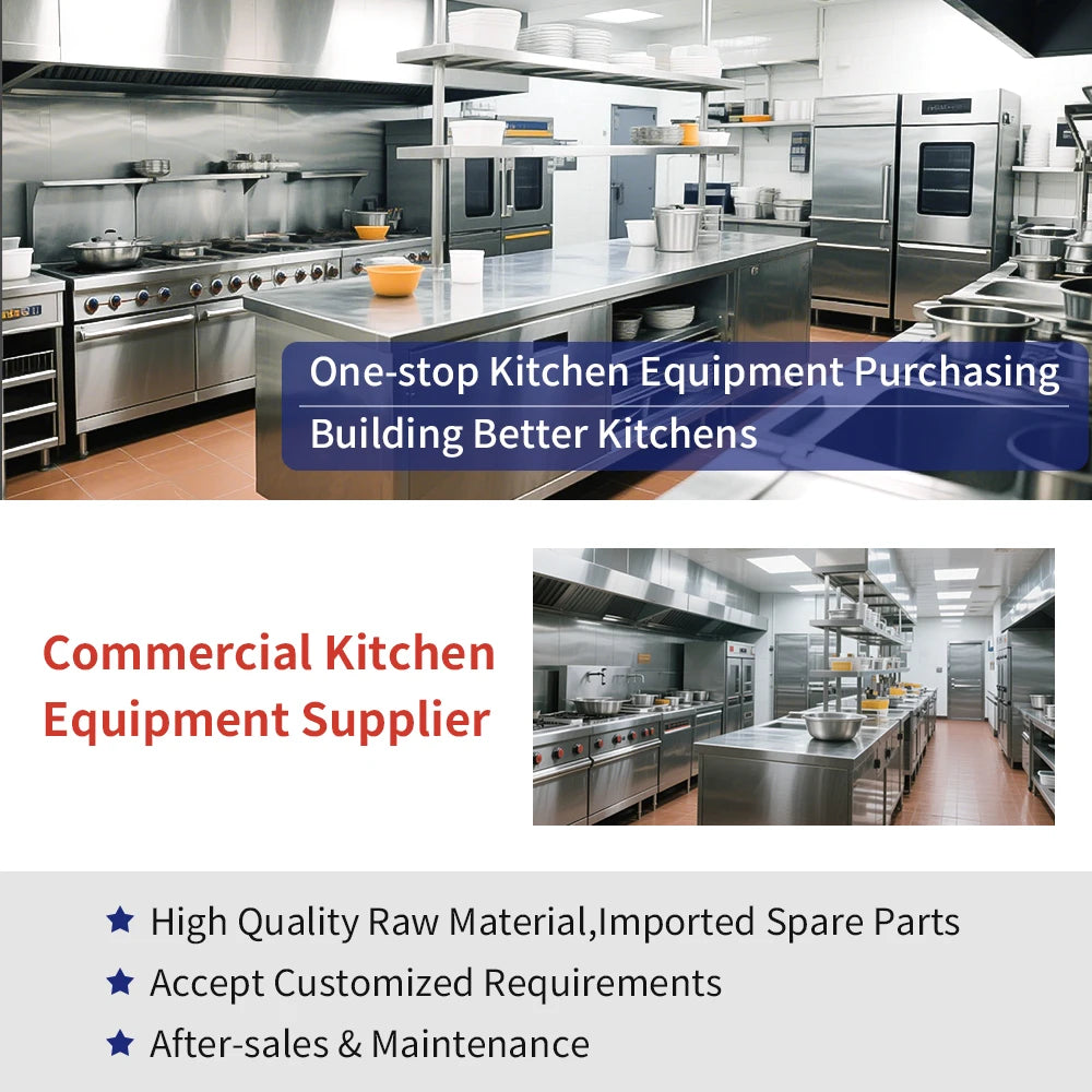 Premium Hotel Restaurant Kitchen Equipment Set Including Buffet Supplies And Commercial Cooking Machinery