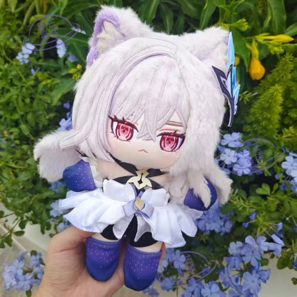 Game Genshin Impact Skirk Cat Halloween Stuffed Normal Body Cosplay Dress Up Clothes Kawaii Rabbit Hair Plushies 20cm Xmas Gift