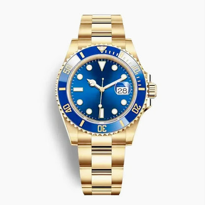 904L Stainless Steel Mens Mechanical Automatic Watches Polished Case Latest Fashion Style Black Blue Gradient Dial Anti Scratch
