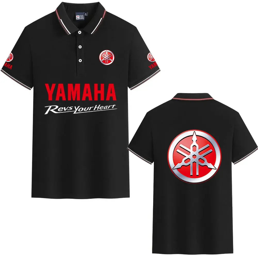 motorcycle Racing collared Yamaha POLO shirt cycling suit for men and women summer top short-sleeved T-shirt motogp fan clothing
