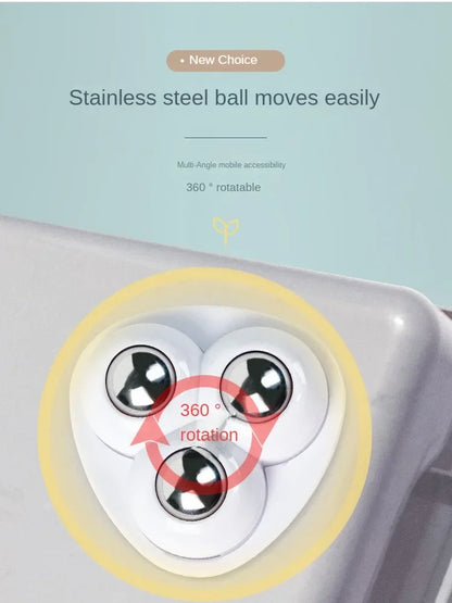 Paste Universal Wheel No Noise Self Adhesive Universal Pulley Rotating Wheels for Trash Can Bottom Kitchen Small Appliances