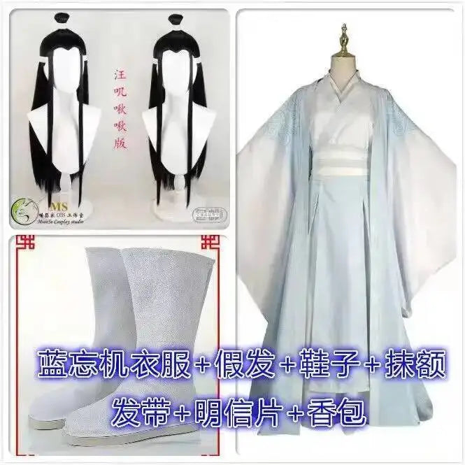 Wangji Wuxian Wei Jin Cheng Jiang Ling Yanli Lan Jiang Grandmaster Of Demonic Cultivation Han Fu Halloween Cosplay Costume