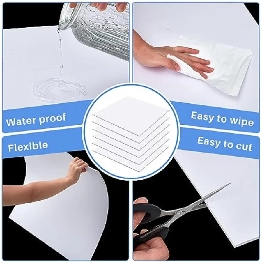 6 Pcs 2Feet X 2Feet Drop Ceiling Tiles PVC Smooth Ceiling Panel Easy Drop in Installation for Waterproof Washable and Fire Rate