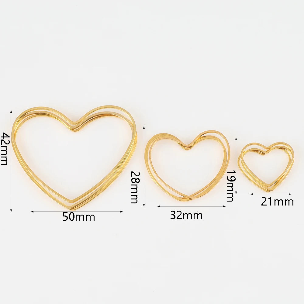 20Pcs Gold Silver Hollow Frame Bezel Charms Pendants Geometric Connectors for Jewelry Making Suppliers Diy Earings Accessories