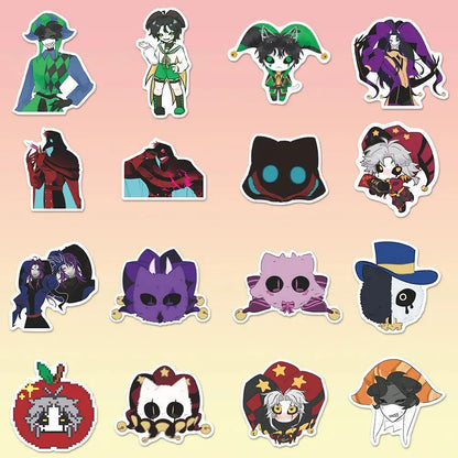 73PCS The Freak Circus Pierrot Anime Stickers Cartoon Graffiti Decals Helmet Skateboard Laptop Motorcycle Sticker Decor
