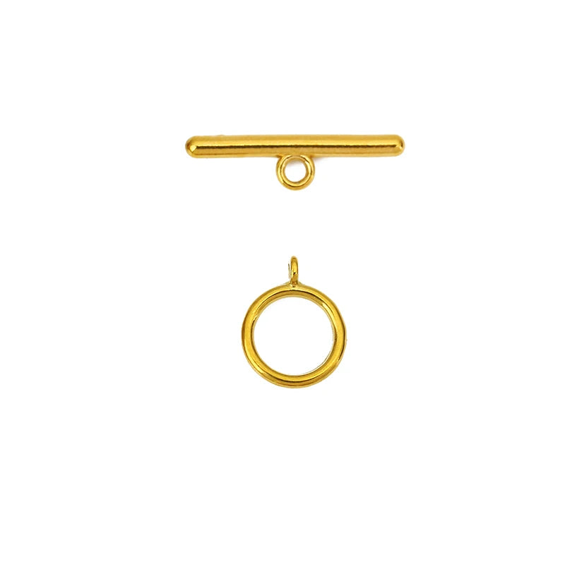 5sets PVD Never Fade Stainless Steel OT Clasps Toggle Bracelet Hooks End Necklace Connectors ForDiy Jewelry Making Accessories