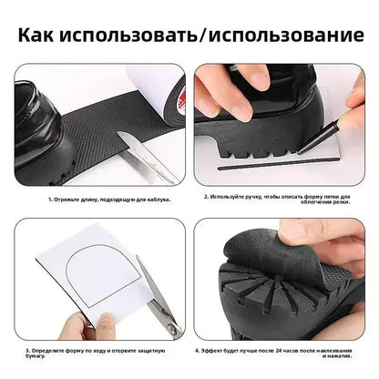 1m Long-lasting Non-slip Shoe Protectors Self-adhesive Shoe Sole Anti Slip Sticker High Heel Rubber Pad Wearable Cushion Pad New
