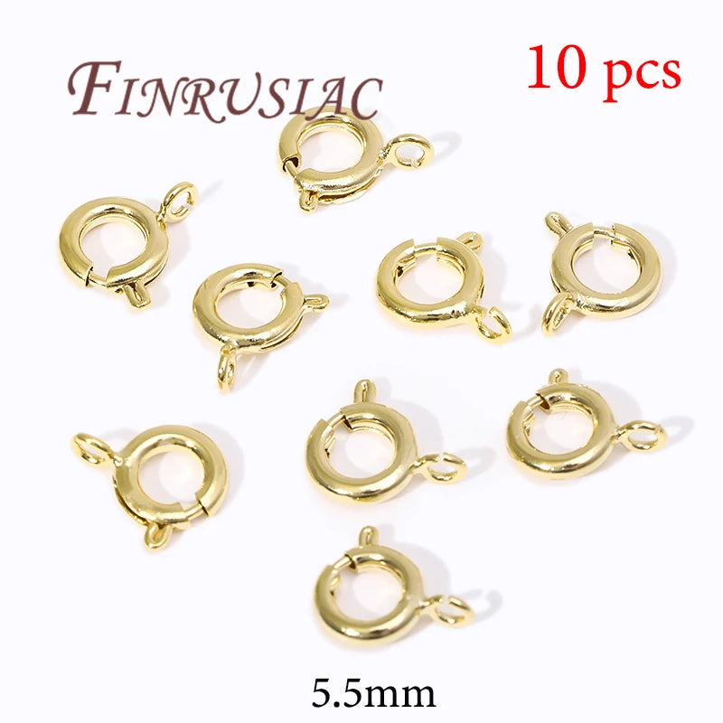 18K Gold Plated Lobster Clasps For Bracelets,Spring Clasps For Jewelry,DIY Jewelry Making Supplies,Connectors Clasp Accessories