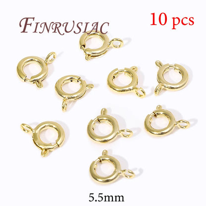 18K Gold Plated Lobster Clasps For Bracelets,Spring Clasps For Jewelry,DIY Jewelry Making Supplies,Connectors Clasp Accessories