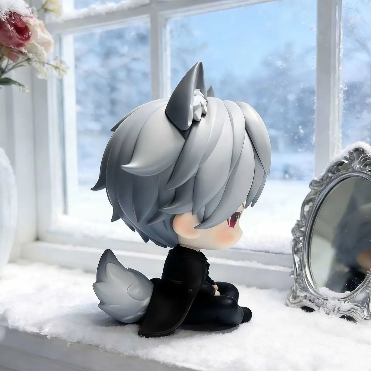 New Anime Love and Deepspace Sylus Cosplay PVC Action Figure Desktop Ornaments Cartoon Props Birthday Gift