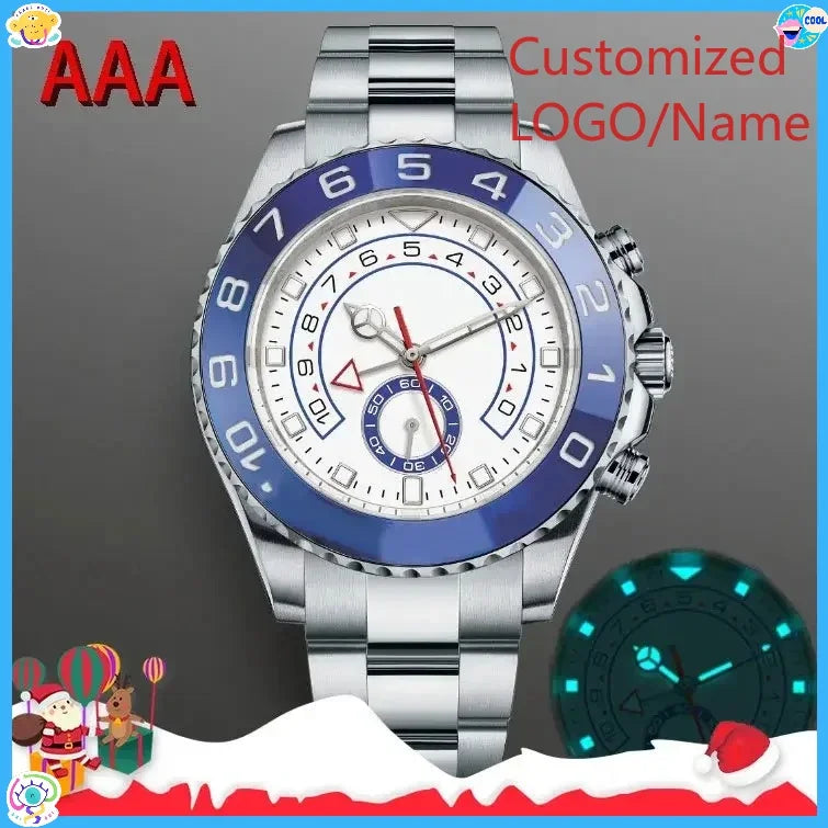 A88 Store 44mm Men's Luxury Wristwatch Master Automatic Mechanical Movement Sapphire Male Brand Clock Watches Customized