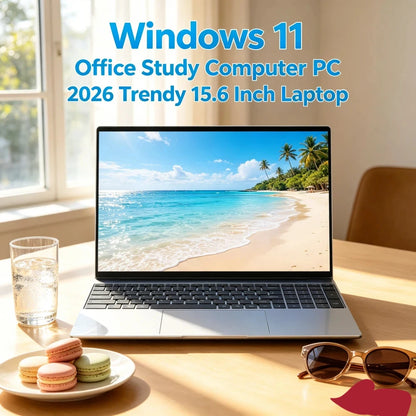 Stable 15.6" Intel i7-8650U Portable Laptop Windows11 Notebook 32GB DDR4 2TB SSD Pc Gamer Office Computer