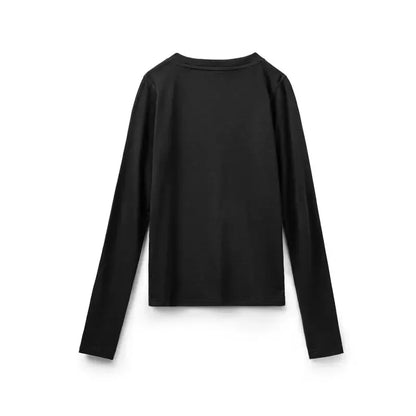 Maden Women’s Thermal Top Crew Knit Long Sleeve Underwear Shirt Slim Fit Inner Wear Warm T-shirt Autumn Spring Female Inner