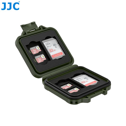JJC Memory Card Case for 8 TF Card MicroSD Card 4 SD Card Memoria Card Storage Case Shell Organizer Ultra-Thin Waterproof