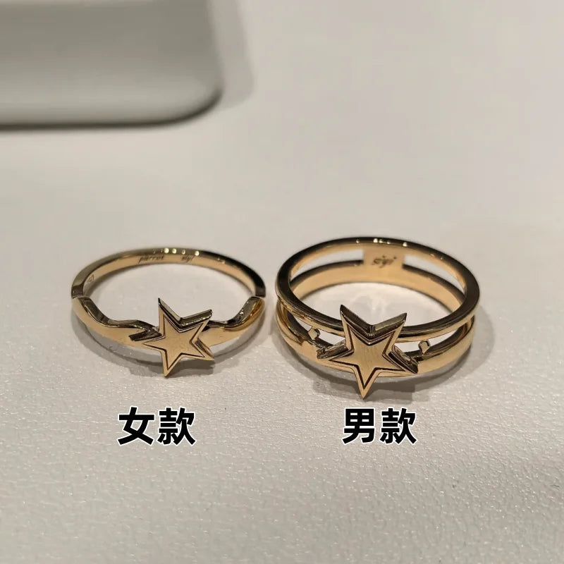 Anime The Freak Circus Cosplay Ring pierrot Harlequin Rings For Couple Love Fashion Jewelry Accessories Birthday Gift