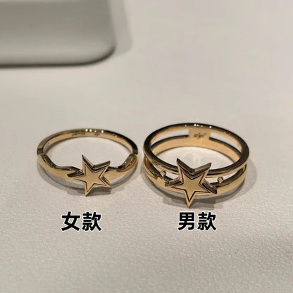 Anime The Freak Circus Cosplay Ring pierrot Harlequin Rings For Couple Love Fashion Jewelry Accessories Birthday Gift