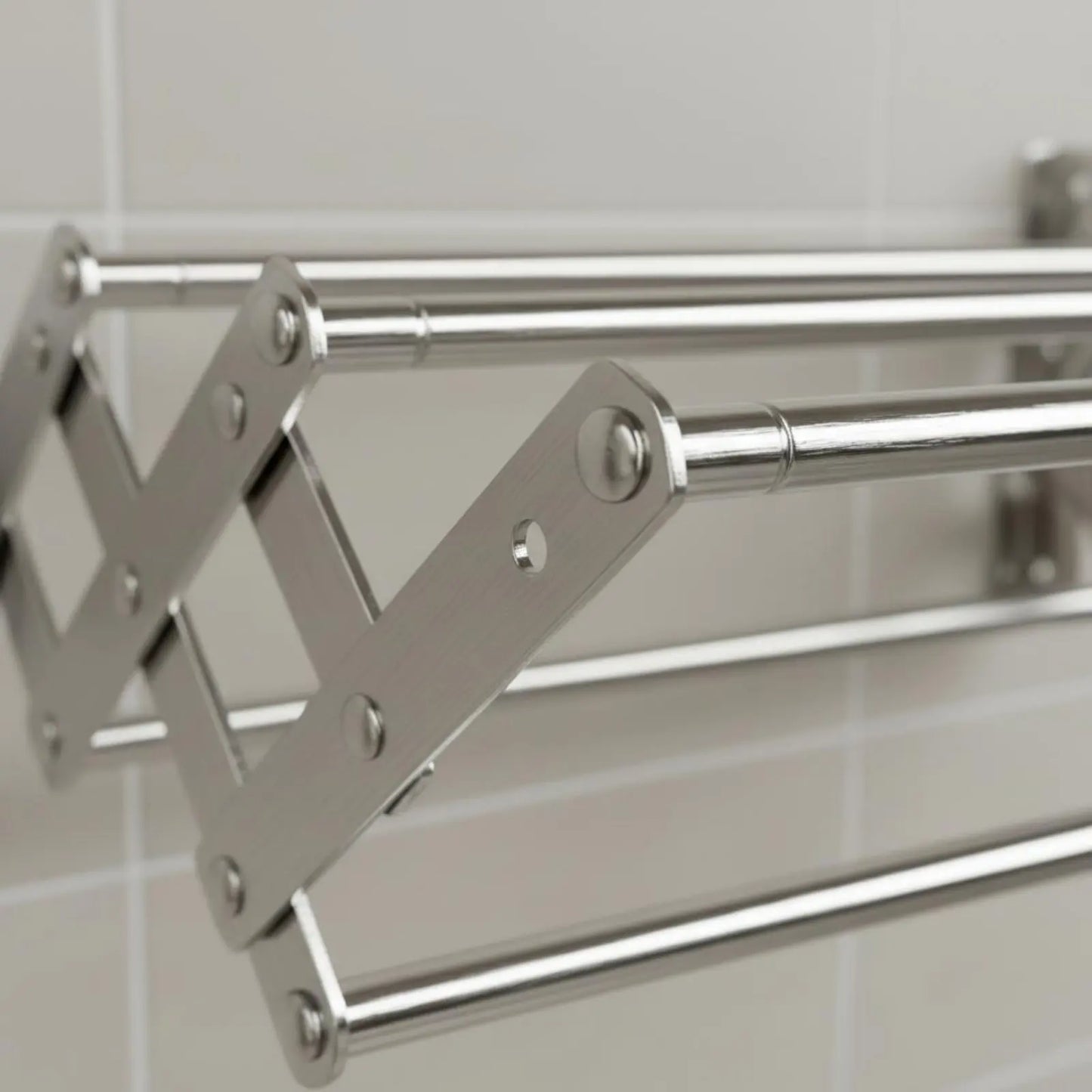 Retractable Towel Rack Multifunctional Stainless Steel Bathroom Rack Stainless Steel Towel Shelf Waterproof for Barbershop