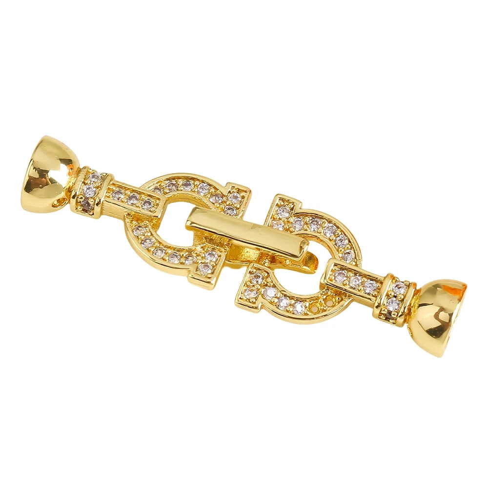 Juya Creative Copper Fasteners Connector Decoration Locks Clasps Accessories For DIY Needlework Beads Gems Pearls Jewlery Making