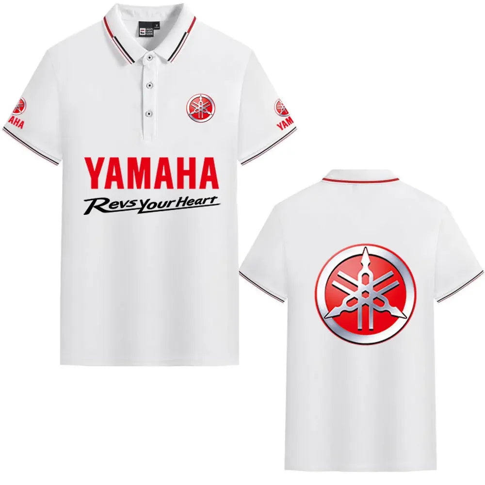 motorcycle Racing collared Yamaha POLO shirt cycling suit for men and women summer top short-sleeved T-shirt motogp fan clothing