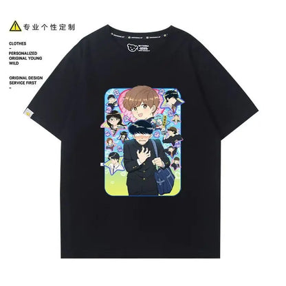 Go for It, Nakamura! Nakamura Okuto Hirose Aiki T-Shirt Cartoon Printed Top Summer Anime Cosplay Outfit Gift Men Women Halloween