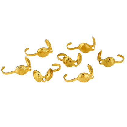 20pcs Never Fade PVD Stainless Steel Necklace Connectors Crimp Beads End Clasps Hooks Beading Supplies Jewelry Bracelet Making