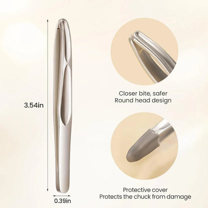 Stainless Steel Round Head Tweezers Eyebrow Tweezers Hair Removal Tweezers Suitable for Men and Woman Gifts