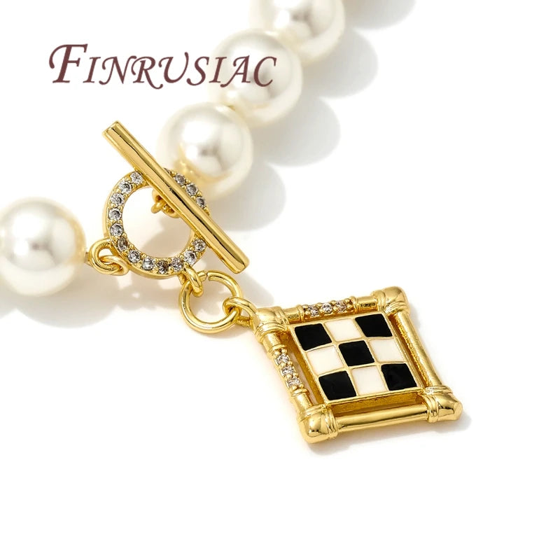18K Gold Plated Toggle Clasps OT Clasp Accessories For Bracelets Brass with Zircon Connectors For Jewelry Making DIY Findings