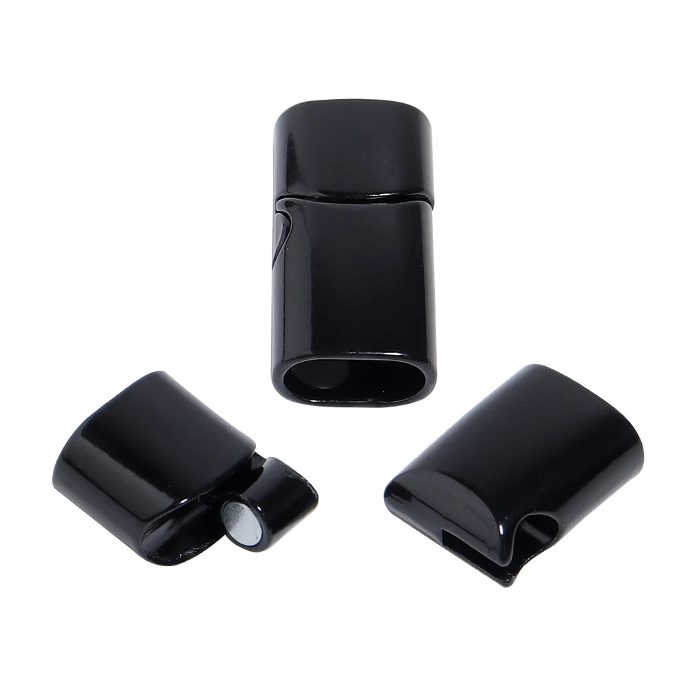 5Pcs Alloy Magnetic Clasps Round Square Corners Leather Cord End Clasp Connectors For DIY Jewelry Making Bracelet Accessories