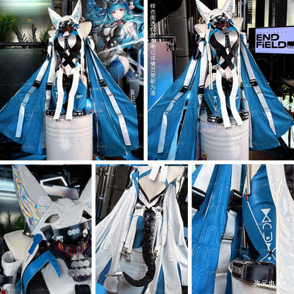 Arknights: Endfield Last Rite Cosplay Costume High Quality Jumpsuit Full Set Bodysuit For Women Halloween Csrnival Comic Con