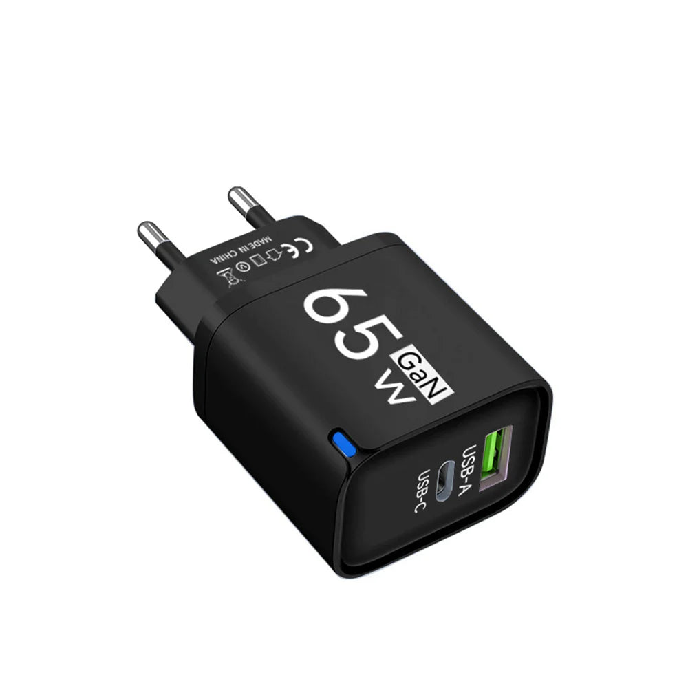 USB 65W Fast Charging Charger Type C High Speed Charge Mobile Phone Wall Adapter For iPhone Honor Xiaomi Huawei Samsung Oneplus