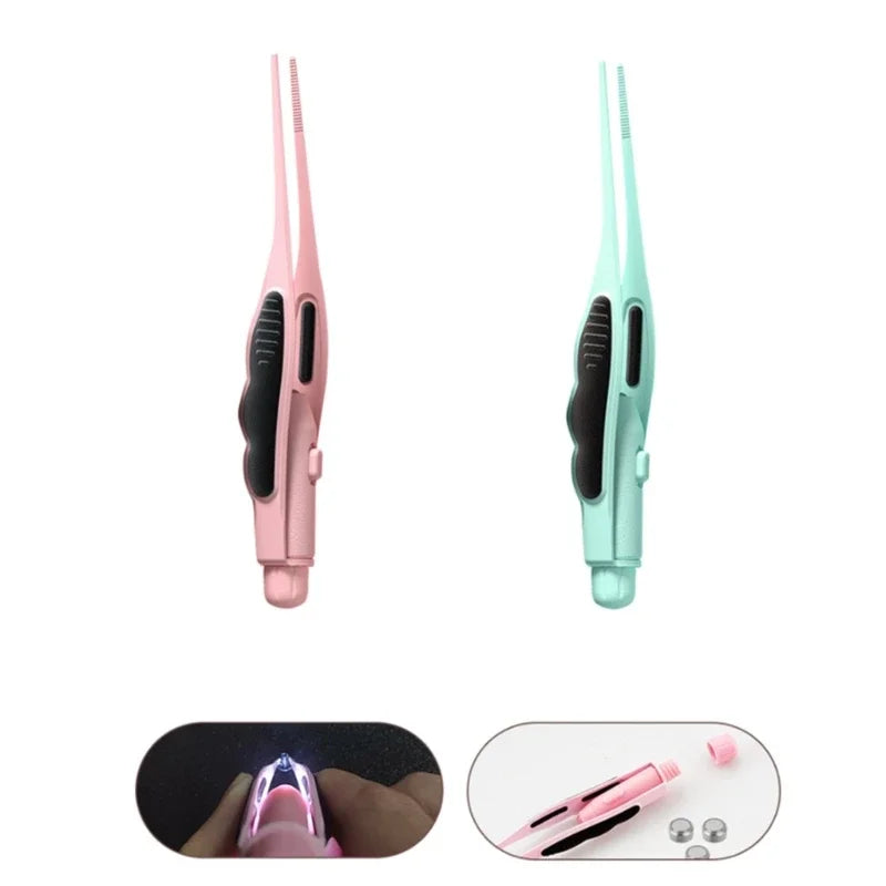Earwax LED Tweezers Earpick Children Ear Cleaning Tool Adult Ear Wax Removal
